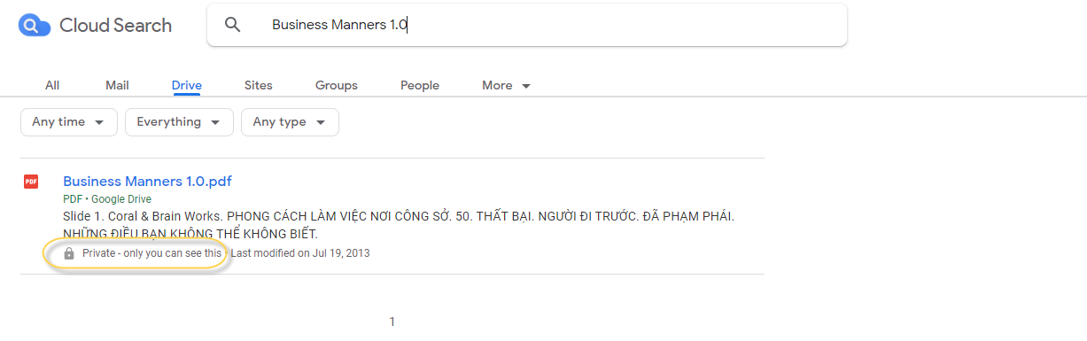 Google Search Cloud Security