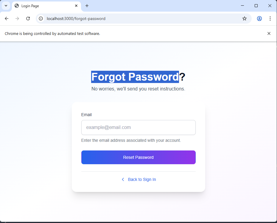 Forgot Password?